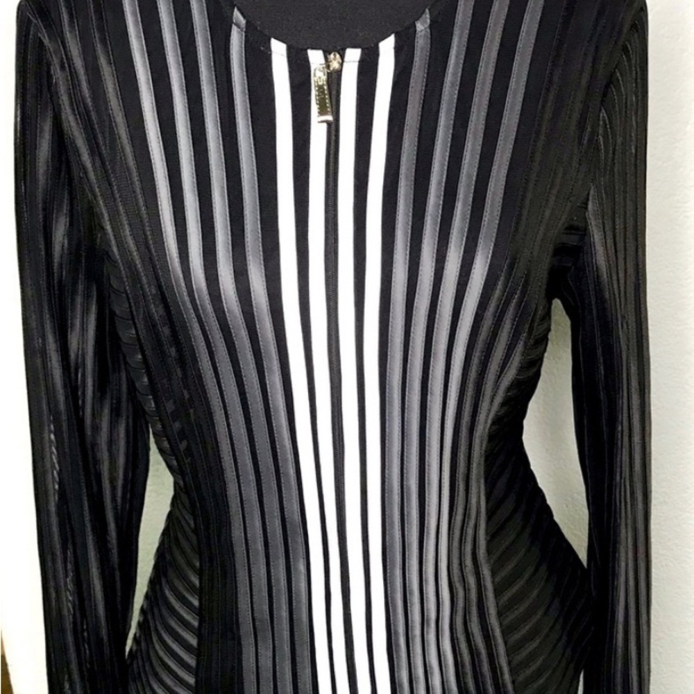 Frank Lyman mesh/ribbon jacket